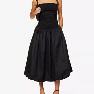 Elegant Black Midi Dress